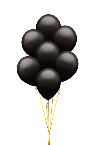 Bundle de globos de látex mini negro