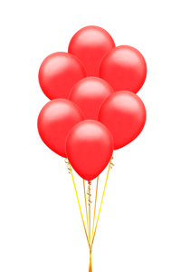 Bundle de globos de látex mini rojo