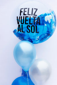 Bouquet "Blanco y Azul"