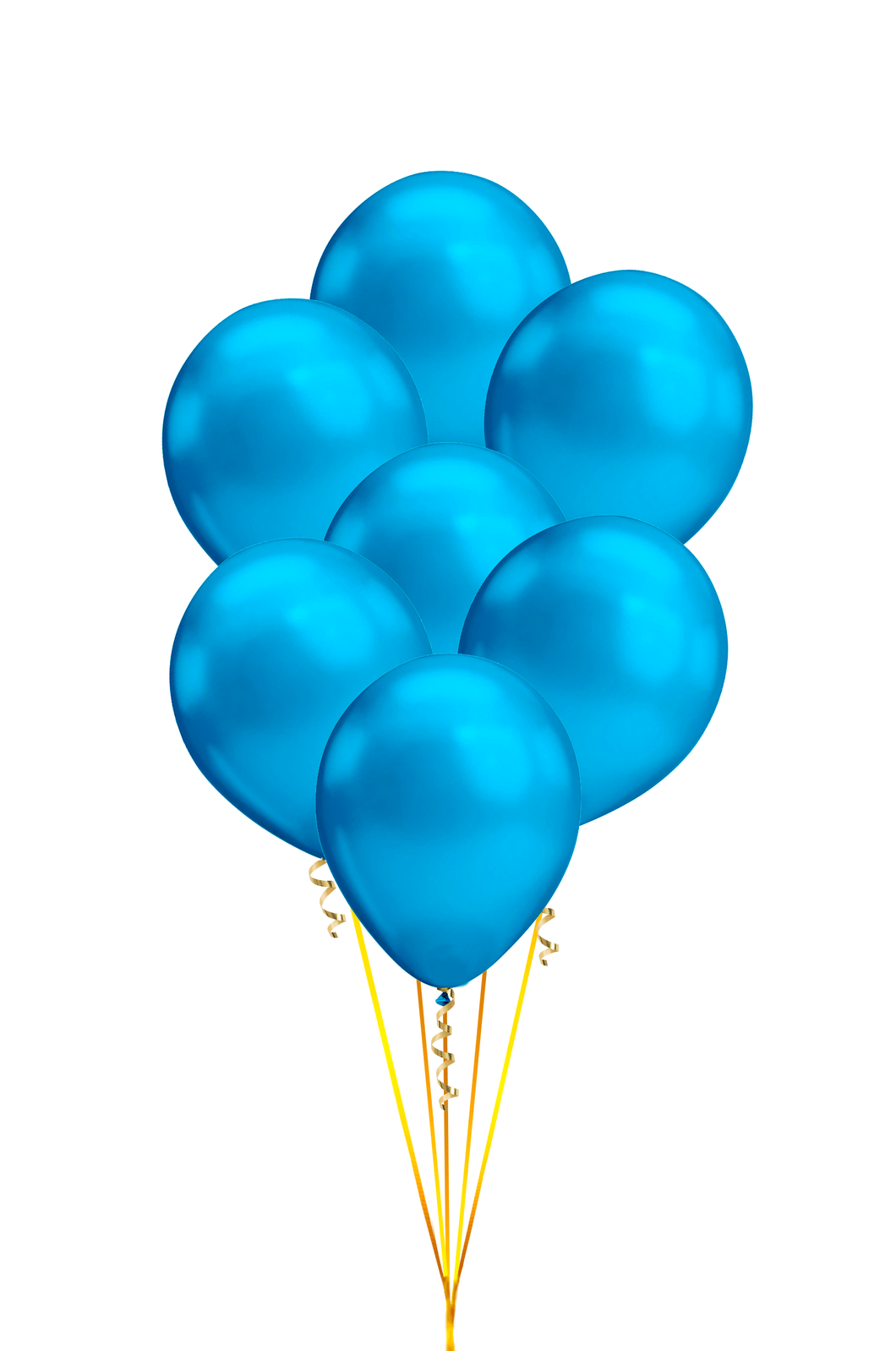 Bundle de globos de látex mini azul cromado