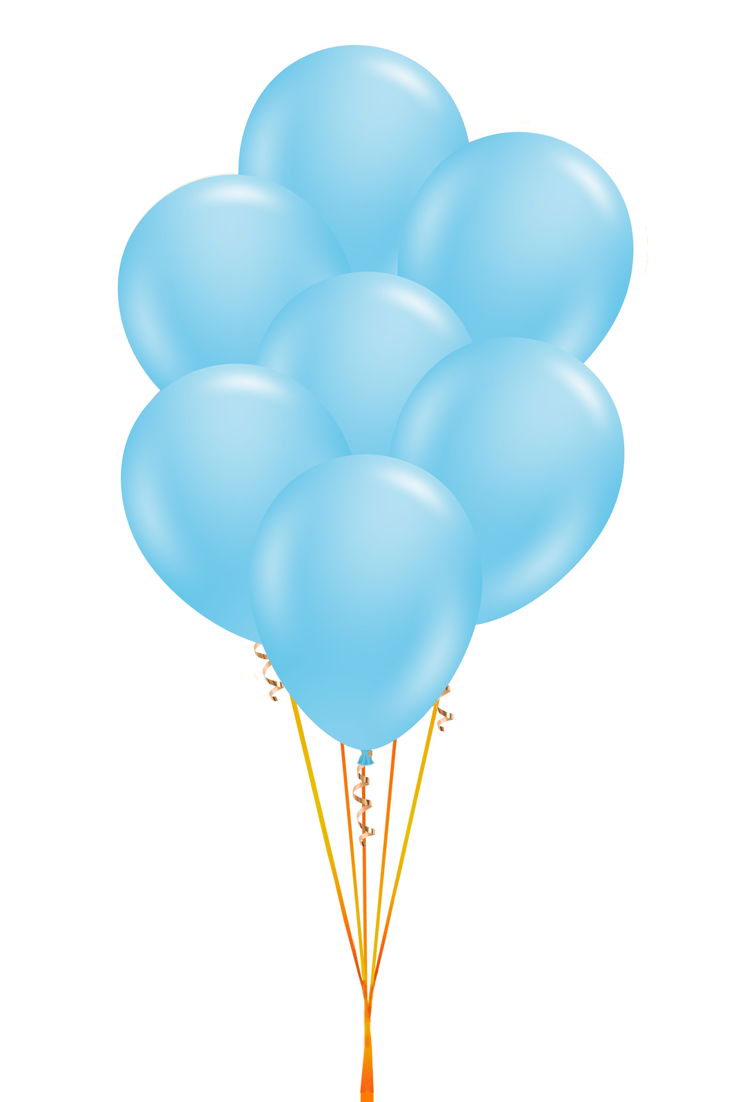 Bundle de globos de látex mini azul bebé