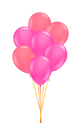 Bundle de globos de látex mini fucsia