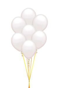 Bundle de globos de látex mini blanco