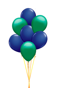 Bundle de globos de látex mini azul/verde