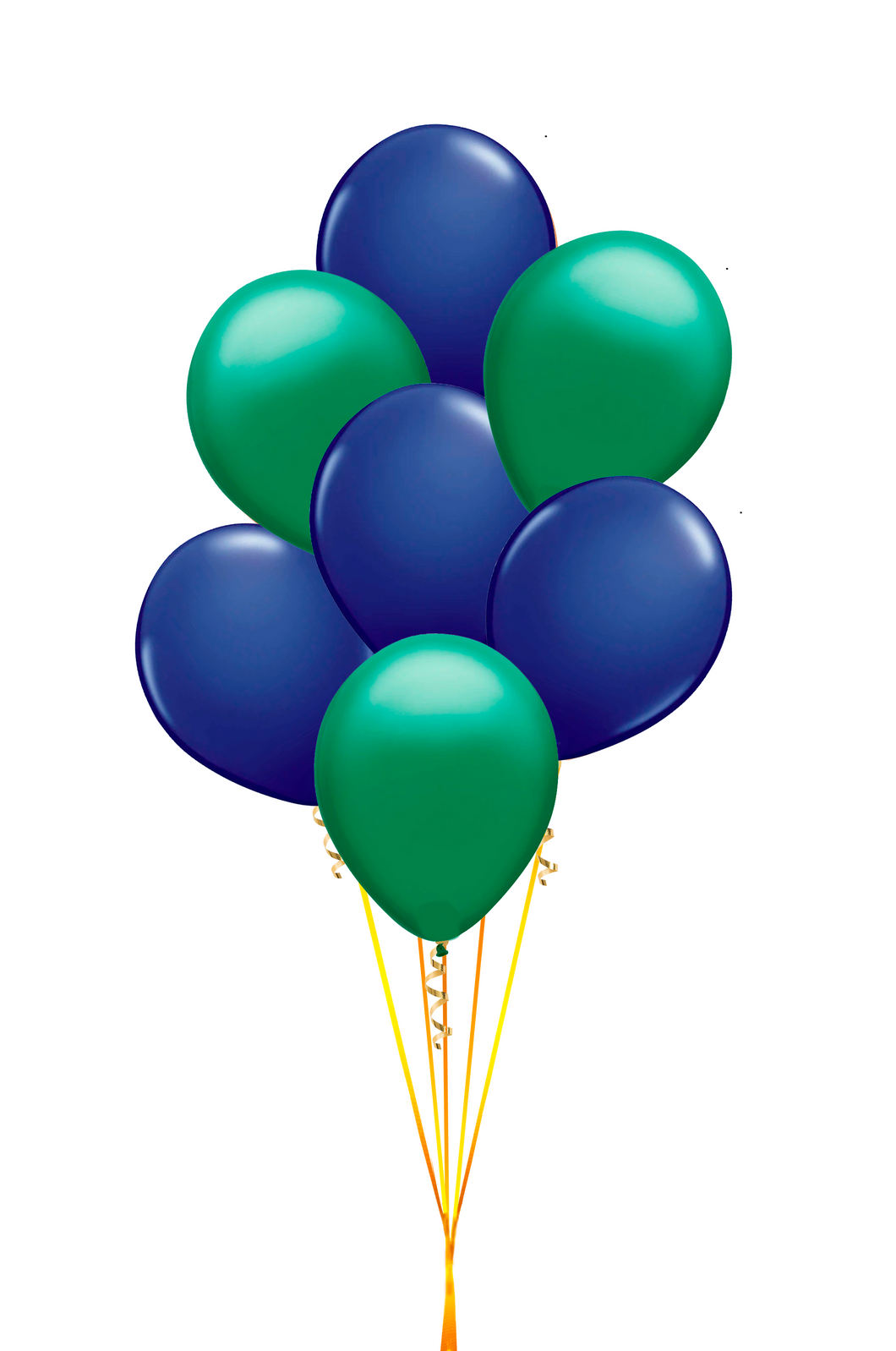 Bundle de globos de látex mini azul/verde