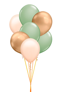 Bundle de globos de látex mini verde